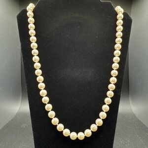 Vintage Talbots Faux Pearl Necklace 25"